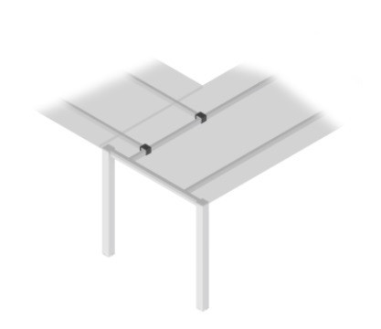 Suport conectare traversa sistem Hide