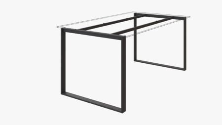Structura birou HQ600 finisaj negru mat sistem Hide
