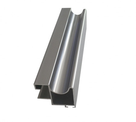 Profil vertical Trend 2.7m inox sistem usi glisante Galex Practik 10mm