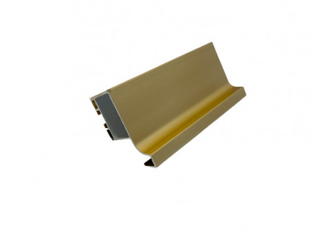 Maner Gola vertical lateral simplu, finisaj Aluminiu/ Alb/ Negru/ Auriu 3m