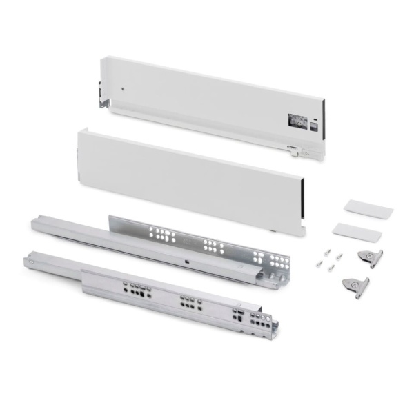 Sertar Emuca V H178mm, 450mm, soft close, 3D, 40kg, alb