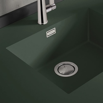 Chiuveta Fenix 0750 Verde Comodoro, dimensiune 500x400mm, sub blat