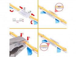 Conector Express banda LED Mono COB 5mm