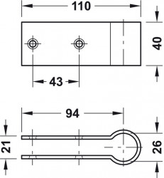 Conector panou-bara