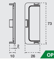 Element capat plin, plastic, negru pentru profil GOLA C