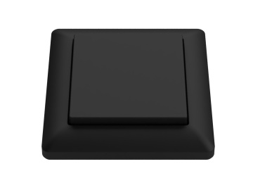 Intrerupator Standard 55 PushPower, 2 cai, negru, Siro