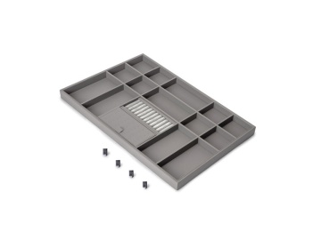 Organizator piele bijuterii si accesorii cu rama finisaj titan, accesorii dressing Quartz - Img 7
