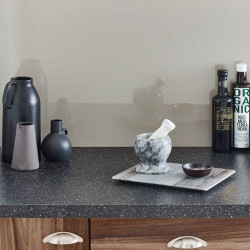 Panou antistrop Alusplash Stardust Black/Sandy Steps 564.64.227 Hafele