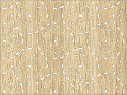 Panou perforat HDF LACCATO DAISYPOP oak