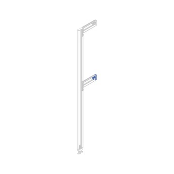 Piesa prindere profil pe perete sistem modular dressing Zero, finisaj gri piatra - Img 6