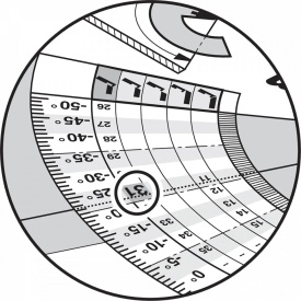 Sablon raportor pentru corp 65.5810.03 Blum