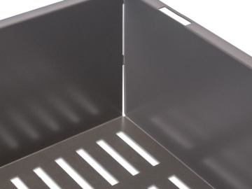 Sertar metalic cu rama finisaj titan accesorii dressing Quartz - Img 4