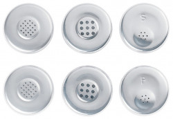 Set 6 recipiente cu capac inox si protectie plastic Hafele