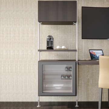 Sistem fixare corp mobilier sistem modular dressing Zero, finisaj gri piatra - Img 4