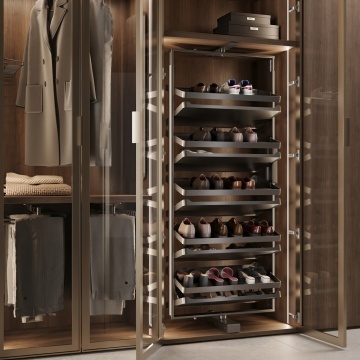 Suport pentru pantofi rotativ finisaj titan 1910x800x400 mm accesorii dressing Quartz - Img 2