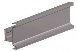 Maner Gola vertical dublu/intermediar aluminiu anodizat Opes