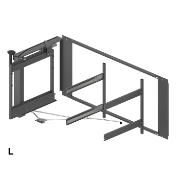 Mecanism corp de colt Magic Corner Comfort finisaj antracit cu insertie de stejar - Img 3