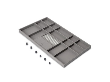 Organizator piele bijuterii si accesorii cu rama finisaj titan, accesorii dressing Quartz - Img 8