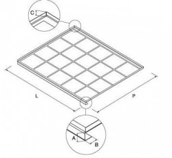 Panou de aluminiu pentru corpul de sub chiuveta 60/80/90cm
