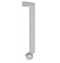 Picior masa/birou CUB-IN K cu rotila H715 aluminiu