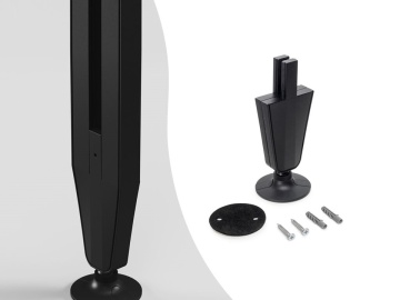 Picior prindere circular profil pe podea/tavan sistem modular dressing Zero - Img 2
