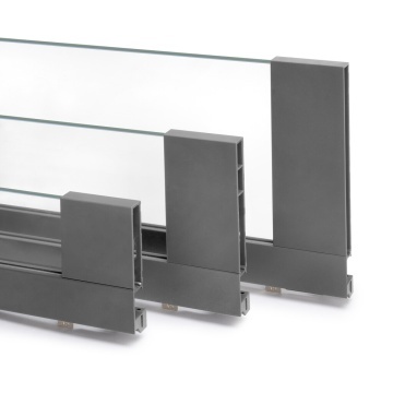 Sertar EV sticla H131mm, 450mm, soft close, 3D, 40kg, alb - Img 3