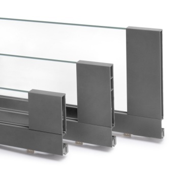 Sertar EV sticla H131mm, 500mm, soft close, 3D, 40kg, alb - Img 3