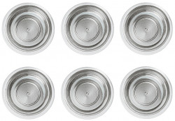 Set 6 recipiente cu capac inox si protectie plastic Hafele
