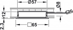 Spot LED 1155 12V incastrat,patrat Hafele