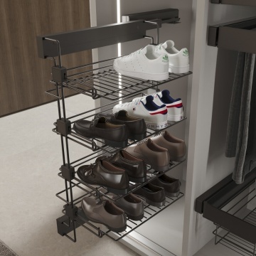 Suport lateral pantofi finisaj titan accesorii dressing Quartz