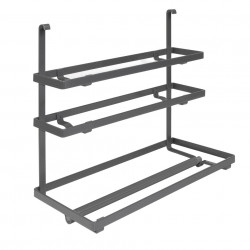 Suport rola hartie/folie alimentara/folie aluminiu, accesorii de bucatarie Titane, gri antracit