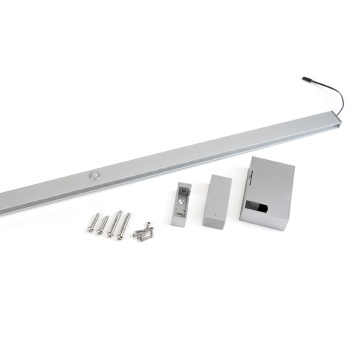 Bara haine cu lumina LED finisaj aluminiu accesorii dressing - Img 3