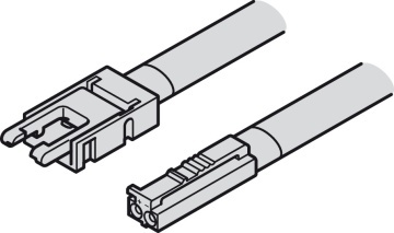 Cablu alimentare banda LED Loox5 latime 8mm 24V 833.95.706 Hafele - Img 2