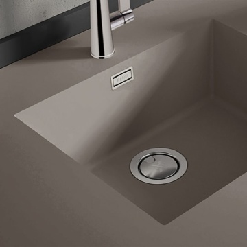 Chiuveta Fenix 0718 Grigio Londra, dimensiune 500x400mm, sub blat