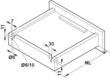 Glisiera MATRIX A30 Syncro 19 extensie totala Push to Open cu cuplaje Hafele - Img 4