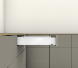 MERIVOBOX - Laterala M sertar 300mm alb-matase 470M3002S set Blum