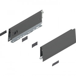 MERIVOBOX - Laterala M sertar 270mm gri 470M2702S  set Blum