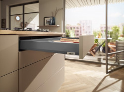 MERIVOBOX - Laterala N sertar 400mm gri 470N4002S set Blum