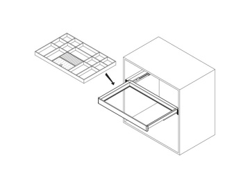 Organizator piele bijuterii si accesorii cu rama finisaj titan, accesorii dressing Quartz - Img 9