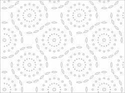 Panou perforat HDF LACCATO DAISYPOP white