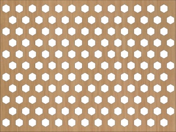Panou perforat din HDF model HEXAGON - Img 2