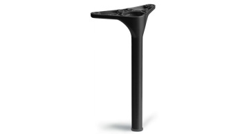 Picior mobila 202, H120mm si H200mm, finisaj negru mat