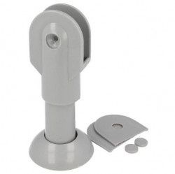 Picior plastic pentru cabina toaleta gri, accesorii si feronerie compartimentari HPL compact