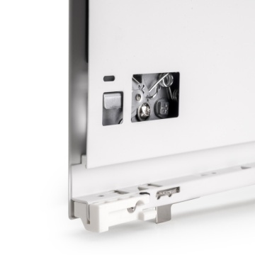 Sertar Emuca V H93mm, 450mm, soft close, 3D, 40kg, alb - Img 2