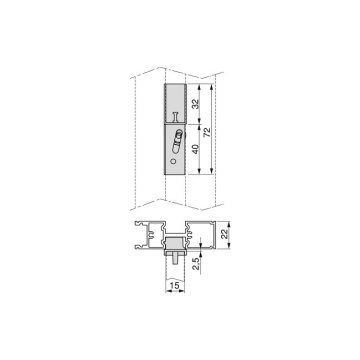 Suport prindere bara haine sistem modular polite Zero