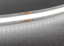 Banda LED COB 8mm, 320 led/m, 12V, 8W/m, 600lm/m, lumina neutra 5m