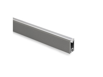 Bara haine dreptunghiulara, finisaj titan, 2.35m, accesorii dressing Quartz - Img 2