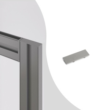 Capac acoperire profil sistem modular dressing Zero, finisaj gri piatra