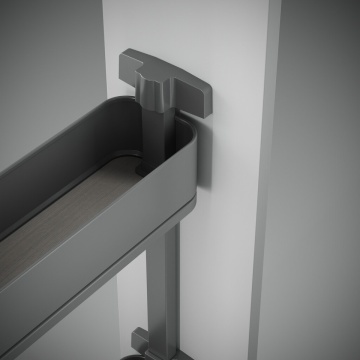 Cos Jolly Easy Handling cu glisiera extragere totala si amortizare, antracit, corp 150mm, 200mm, 3 niveluri - Img 5