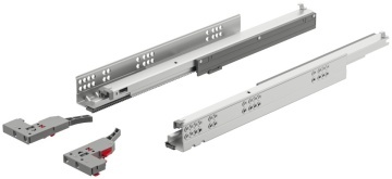 Glisiera MATRIX A30 Syncro 19 extensie totala Push to Open cu cuplaje Hafele